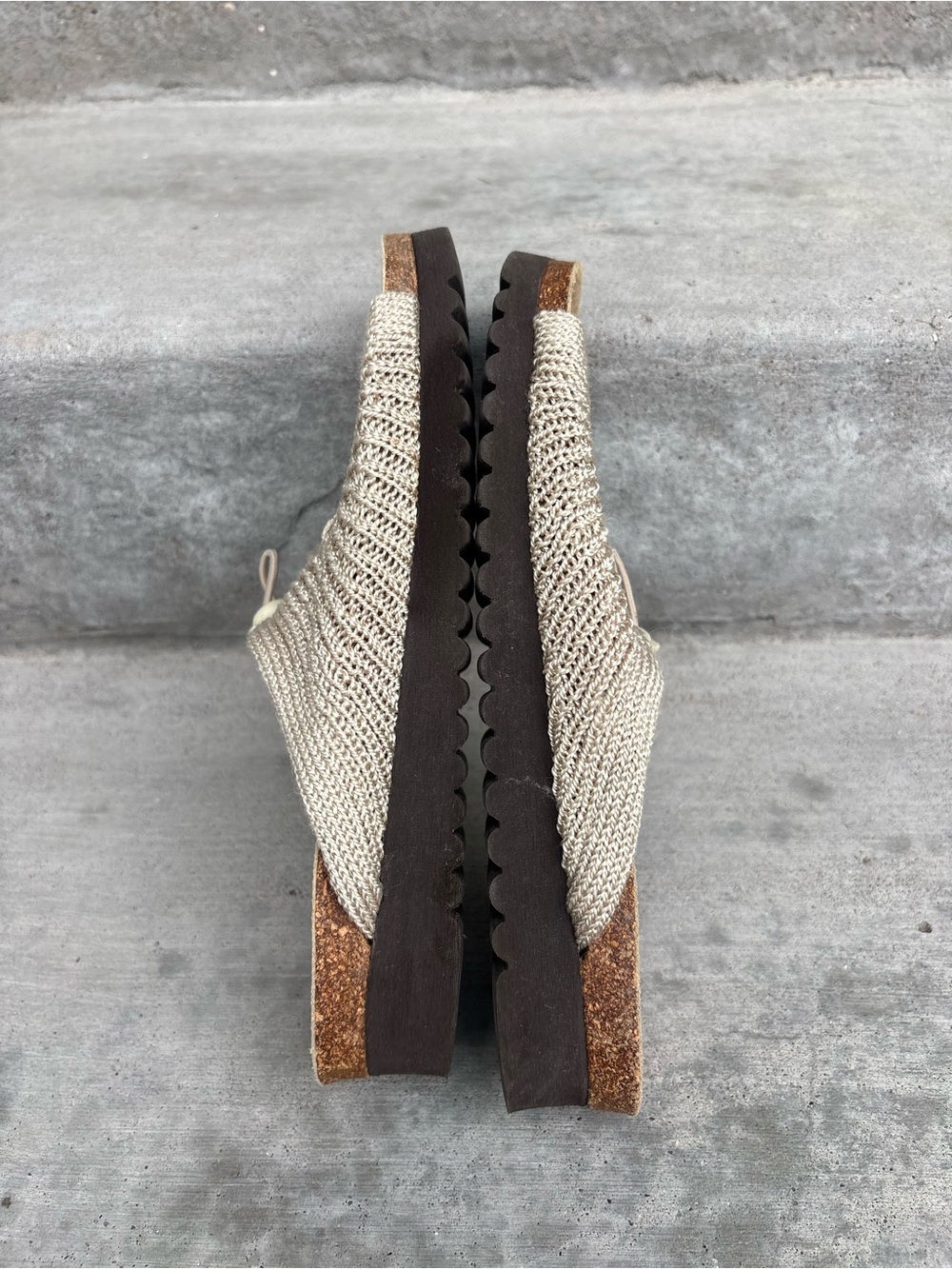 Arcopedico by Elio Parodi Beige Knit Slide Sandals EU 39 - Picture 5 of 10